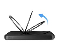 Cargador Portátil Inalámbrico de Polímero de Litio de 10000 mAh con Rotación de 360°, 22.5W/20W, Carga Rápida, Pantalla LED, Doble Interfaz y Soporte, de Excelente Calidad