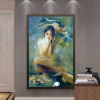 Pintura al Óleo de Retrato Personalizado a Partir de Foto, Hecha a Mano, Realista, Familiar, de Boda, Arte de Pared en Lienzo para Decoración del Hogar