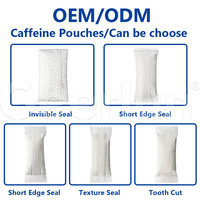 Sachets énergétiques naturels à 100 mg de caféine, marque privée OEM, améliorent la concentration, sachets oraux à croquer à base de caféine et de L-Théanine