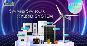 Sistema Híbrido de Energía Solar y Eólica de 30Kw 20Kw 10Kw con Batería de Pared para el Hogar, Alta Eficiencia, 24 Horas - Product Image 3