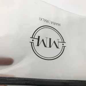 Neceser de viaje transparente de PVC para cosméticos, bolsa de maquillaje transparente con logotipo impreso