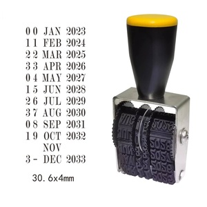 Trung Quốc Và Tiếng Anh Biểu Tượng Sống Con Dấu Con Lăn Tem Nhà Máy Kiểm Soát Chất Lượng Số Tiếng Anh Số Tem Có Thể Điều Chỉnh Tem - Product Image 4