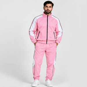 Pantalones Deportivos Rosados para Mujer, Marca INDEX, Cierre con Cordón, Estilo Deportivo con Rayas Blancas, Poliéster Transpirable - Product Image 1