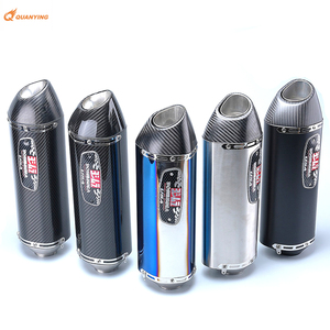 Tubo de <span class=keywords><strong>Escape</strong></span> Modificado <span class=keywords><strong>Yoshimura</strong></span> R77 para Motocicleta, Sección Trasera de Fibra de Carbono Completa para MT07 R3 GSX250R Kawasaki - Product Image 4