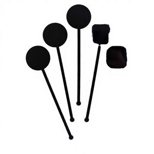 Palillos Decorativos Acrílicos Negros para Bebidas, Ecológicos, Modernos, con Texto Grabado, de Lujo, Transparentes, para Bar, Fiesta, Boda - Product Image 3