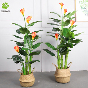 Planta Artificial de Ave del Paraíso Qihao, Paquete de Varias Piezas, Alta Simulación, Decoración Interior, Vegetación para Sala de Estar - Product Image 2