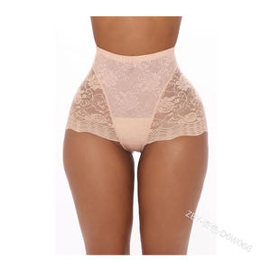 Intimo Femminile a Vita Alta <span class=keywords><strong>in</strong></span> Pizzo Traforato, Sexy e Trasparente, Slip Modellanti per Fianchi e Addome, Lavorato a Maglia, Taglie Forti, Nuovo - Product Image 2