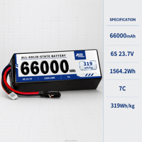 66000mAh Vollständig Festkörnige Drohnenbatterie 6S 23,7V 1564,2Wh 320Wh/kg für Langstrecken-Fracht-UAV Industrieroboter