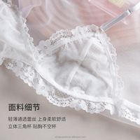 Europe et états-unis, décolleté en v profond ultra-mince sans trace, top court, culotte, soutien-gorge, string, femmes, sans couture, ensemble de 2 pièces