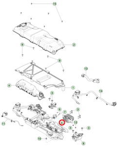 Fusible pirotécnico de desconexión de batería BAINEL para TESLA Model X <span class=keywords><strong>2022</strong></span>- OE 1523878-00-D 1523878-00-E usado - Product Image 6