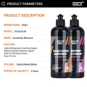 Kit de réparation des <span class=keywords><strong>rayures</strong></span> de voiture S11, cire liquide, composé <span class=keywords><strong>anti</strong></span>-<span class=keywords><strong>rayures</strong></span>, <span class=keywords><strong>pâte</strong></span> de <span class=keywords><strong>polissage</strong></span>, entretien de la peinture, détails automobiles HGKJ - Product Image 6