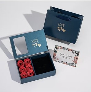Caja de Regalo con <span class=keywords><strong>Flores</strong></span> Secas para el Día de San Valentín - Empaque Exquisito - Adecuada para Guardar Joyas y como Regalo - Product Image 2