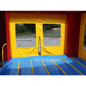 Château gonflable commercial avec toboggan combiné, château de saut gonflable avec toboggan à double voie pour <span class=keywords><strong>la</strong></span> location événementielle - Product Image 5