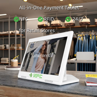 Pantalla Interactiva Todo en Uno en Forma de L de 10.1 Pulgadas para Negocios con Multitáctil, NFC/RFID y Cuatro Núcleos para Señalización Digital y Exhibición en Comercios