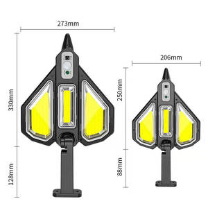 Tri-Sided Solar <b>LED</b> Street <b>Light</b> Outdoor, <b>Motion</b> <b>Sensor</b> Solar Wall Lamp with Remote, IP65 Waterproof Foldable Security Lighting - Product Image 3