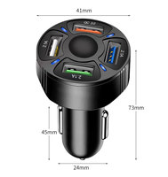Chargeur de voiture rapide QC 3.0 7A Oraimo 4 ports USB C pour téléphones Android