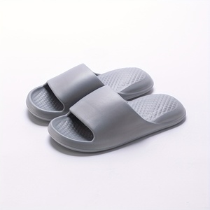 Chaussons sportifs unisexes Veca à enfiler, couleur unie, dessus à motif carreaux, semelle intermédiaire en gel toutes saisons, semelle extérieure en TPR, doublure en PVC, résistants aux taches - Product Image 2