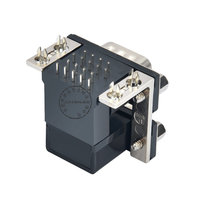 L'or de densité standard de connecteur à angle droit femelle de D-sub de 9 manières entre en contact avec le courant évalué par IP66 5A