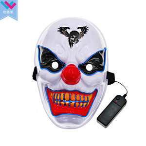 Masque LED d'Halloween TW-096, Baiser du Diable, Joker, Lumière Luminescente, Matériel PVC pour Comic Con et Boîte <span class=keywords><strong>de</strong></span> <span class=keywords><strong>Nuit</strong></span> - Product Image 4