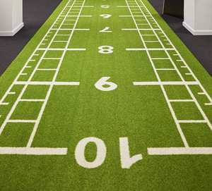 Gym Runway Pattern PP+PE <strong>Artificial</strong> <strong>Grass</strong> 20-50mm High Density Anti-Slip for Gateball Football Field Indoor Sports - Product Image 2