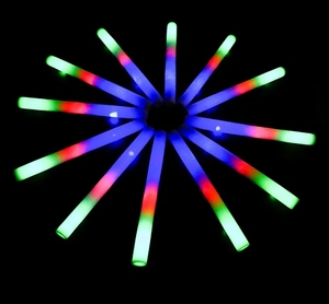 Glowing Colorful RGB LED Light-Up Foam Party Supplies for Concert Cheering-Portable Custom Logo Options