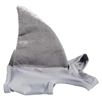 Costume de requin personnalisé pour petits chiens, idéal pour le 1er anniversaire des animaux, la Journée nationale du chat et les célébrations d'Halloween, tenue de cosplay pour fêtes