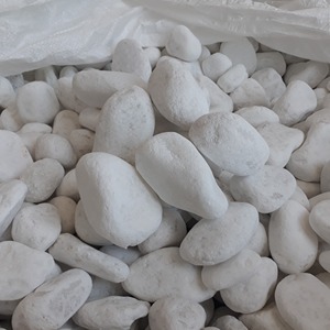 Natural White Round Pebble <b>Stone</b> for Landscaping, Decoration - Product Image 2