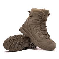 Chaussures de Randonnée Hautes Tactiques d'Extérieur pour Hommes Bottes du Désert Antidérapantes Résistantes à l'Abrasion pour l'Hiver Quatre Saisons