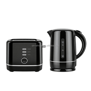 OEM Wholesale Classic 3-Piece Breakfast Set Drip Coffee Maker <strong>Toaster</strong> and <strong>Kettle</strong> <strong>Combo</strong> with Sleek Black Color Plastic Body - Product Image 2