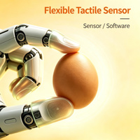 Capteur tactile flexible DS-SF0130 avec surface en silicone souple et sortie I2C/UART