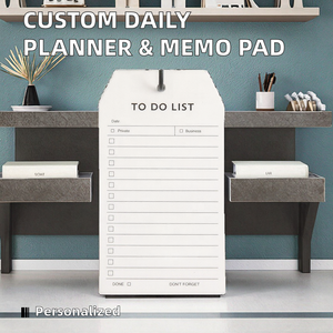 Office School Pocket Size Loose Leaf Spiral Ring Daily Schedule Agenda Planner Memo Pad Writing <b>Note</b> Pad Stationery Supplies - Product Image 2