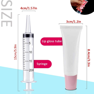 Wholesale Custom Empty <b>Plastic</b> Squeeze Lipgloss Eye Cream Lotion <b>Tube</b> Multiple Brush Head Soft Cosmetic Packaging Slender <b>Tube</b> - Product Image 2