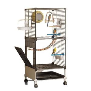 Gabbia per Uccelli Xuanfeng Peony Luxury Villa, in Metallo Solido, Nuova Gabbia Speciale per Piccoli Pappagalli e Storni, Ecologica - Product Image 5