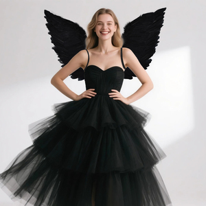 Vente en gros Plumage Ailes de Démon Ailes de Plumes Naturelles pour Adulte Costume de Fête de Noël Cosplay Carnaval Halloween Décor Festif - Product Image 6