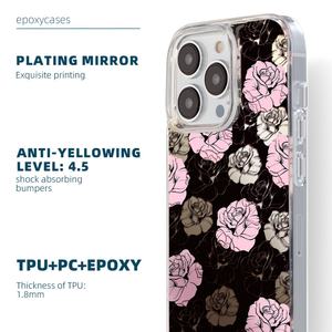 Funda Protectora Delgada y Elegante para Teléfono Celular iPhone 15 Pro Max, Diseño de Resina de Espejo con Protección UV, Simple y Antiarañazos - Product Image 5