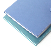 Carnet A5 en PU thermocollé avec fermeture à cordon, couverture souple couleur personnalisée, texture élégante, idéal pour promotion et cadeau