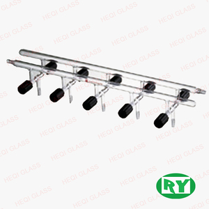 Lab Glaswerk Dubbele Hoge Vacuüm Klep Vacuüm Manifold - Product Image 1