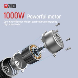 สกู๊ตเตอร์พับได้ ZSI1 มอเตอร์หลังทรงพลัง 1000W ความเร็วสูง 50-60 กม./ชม. ยาง 4 โหมดเกียร์ สำหรับผู้ใหญ่ ใช้งานได้อย่างชาญฉลาด - Product Image 4