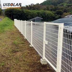 Clôture en treillis métallique galvanisé <span class=keywords><strong>à</strong></span> chaud anti-corrosion UISOLAR, revêtu de PVC, pour différents types de terrains, système de clôture photovoltaïque solaire - Product Image 3
