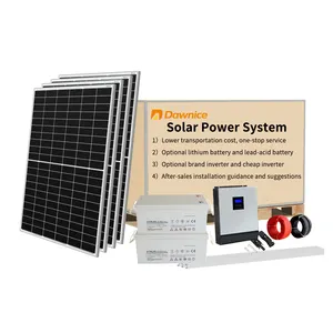 Zonne-Energie Kit Off Grid Solarsystems 5000Watt 1000Watt 1500W Zonne-Generator Zonne-Energie Systeem Thuis