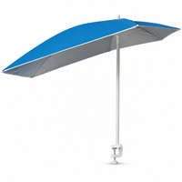 Parasol à pince avec col de cygne, design moderne, pour chaise de plage, table, poussette, jardin, hôtel, protection UV extérieure