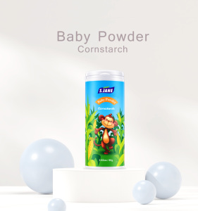 Polvere senza talco con etichetta privata per pelle sensibile per dermatite da pannolino in polvere per bambini - Product Image 2