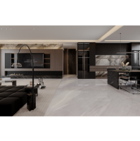 Dalles de sol en marbre bleu poli naturel de luxe, modernes, grandes dalles, pour la décoration intérieure, panneaux muraux pour villas