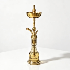 Chicha égyptienne KM <span class=keywords><strong>Khalil</strong></span> <span class=keywords><strong>Mamoon</strong></span> de grande taille, couleur dorée, technique miroir fabriquée en usine, pour voyage, fête, camping, vente en gros, pas cher - Product Image 4