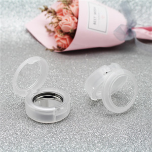 Hình Tròn Sáng Mờ Màu Đen Trong Suốt 26Mm Duy Nhất Eyeshadow Blush <span class=keywords><strong>Highlighter</strong></span> Hộp Lưu Trữ Với Cửa Sổ - Product Image 4