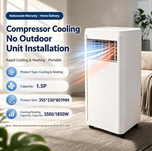 เครื่องปรับอากาศแบบพกพา Btu เป็นมิตรกับสิ่งแวดล้อม ใช้ปลั๊ก US UK EU ใช้สารทำความเย็น R32/R290 สำหรับบ้านและพกพา - Product Image 2