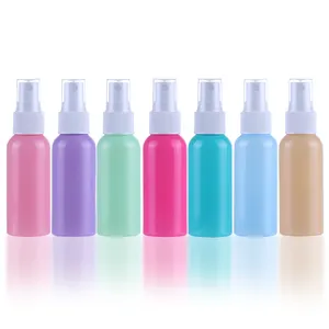 PET Plastic Macaron Color Lotion Bottle Pink Blue Cosmetic Spray Pump Bottles