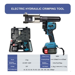 Outil de sertissage hydraulique électrique sans fil rechargeable sans balais, pince à sertir les cosses de câbles alimentée par batterie au lithium 18V - Product Image 6