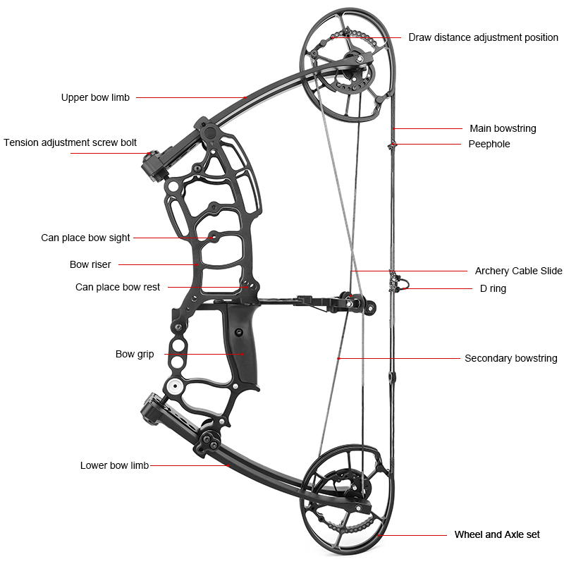 bow  M109K Dual-Purpose Composite Bow Archery And Fishing Bow Short