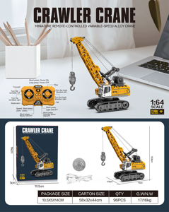 Camión Grúa de Control Remoto AiJH, Mini Camión RC con Luces y Sonidos, Modelo de Grúa de Ingeniería con Control Remoto, Juguetes de Auto - Product Image 5